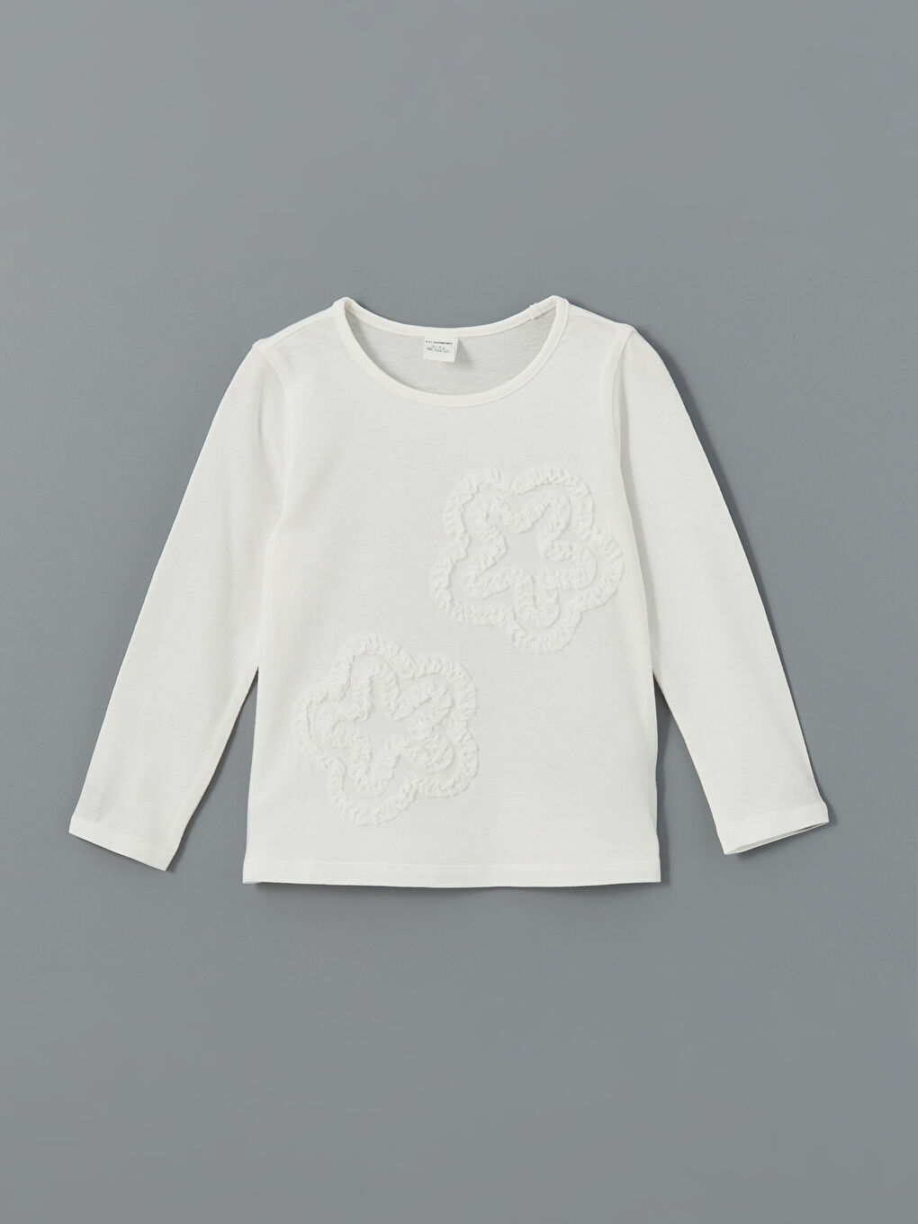 Crew Neck Embroidered Jersey Girls' T-Shirt -S5AT25Z1-R9J