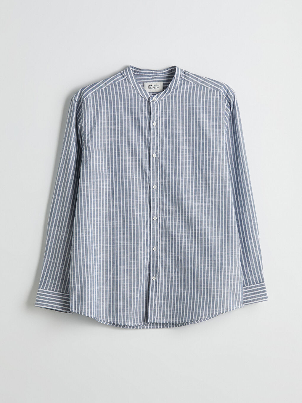 LCW Vision Regular Fit Long Sleeve Striped Men's Shirt -S5AT37Z8-LGS