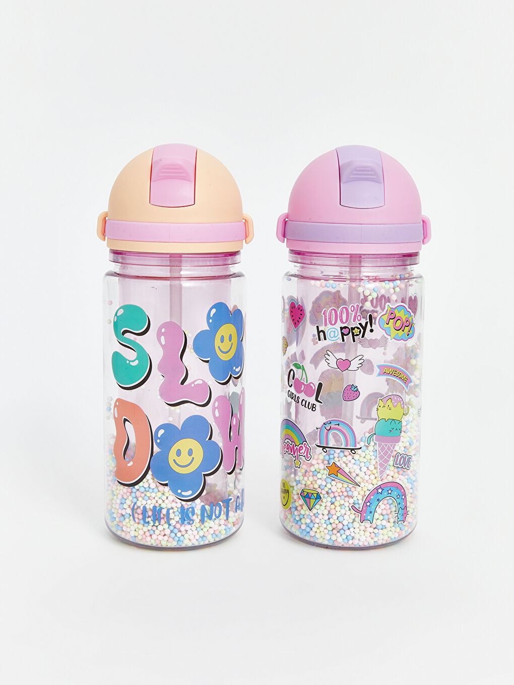 Printed Straw Water Bottle 700 Ml -S5AT81Z4-QBC