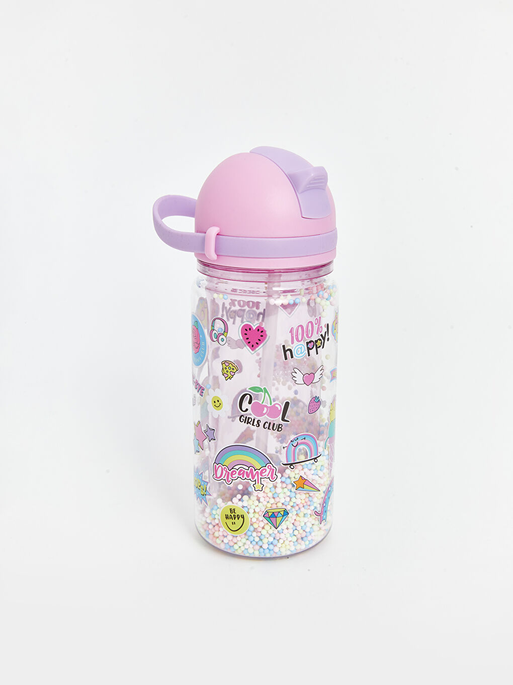 Printed Straw Water Bottle 700 Ml -S5AT81Z4-QBC