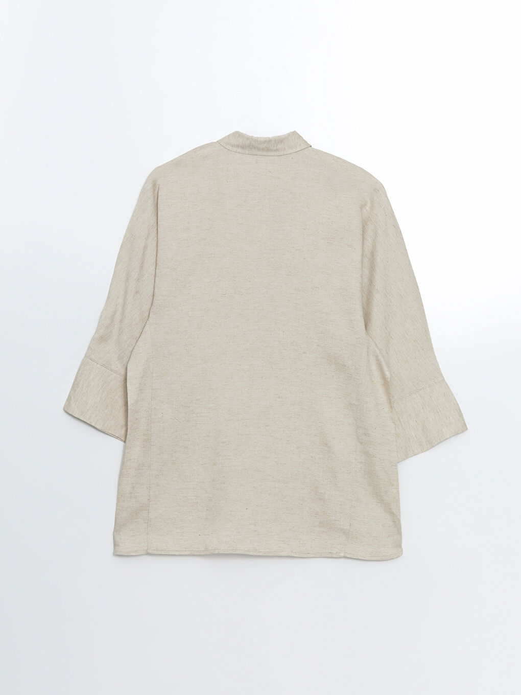 Oversize Linen Blend Women's Shirt Tunic-5