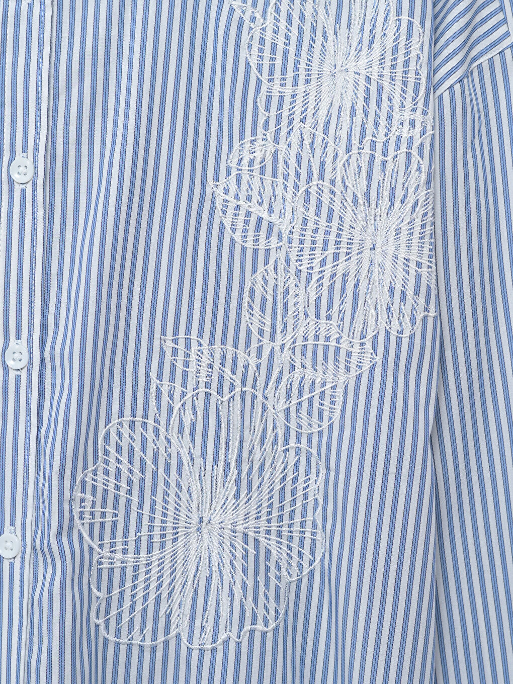 Striped Oversize Women's Shirt -S5AT92Z8-LEN
