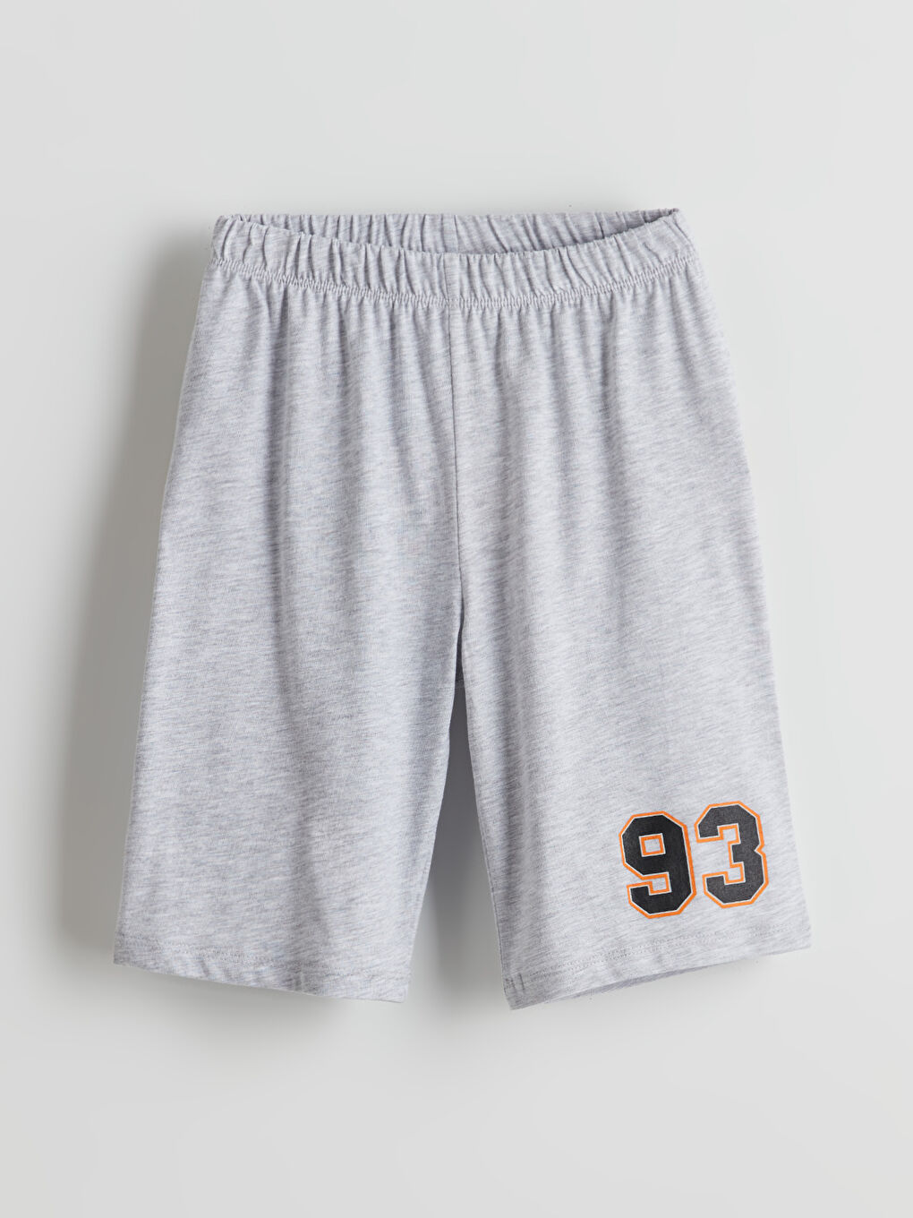 Gri Beli Lastikli Erkek Çocuk Pijama Şort