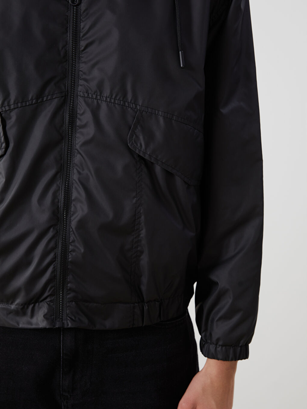 Әйелдерге арналған капюшонды оверсайз жаңбырға арналған күрте-2