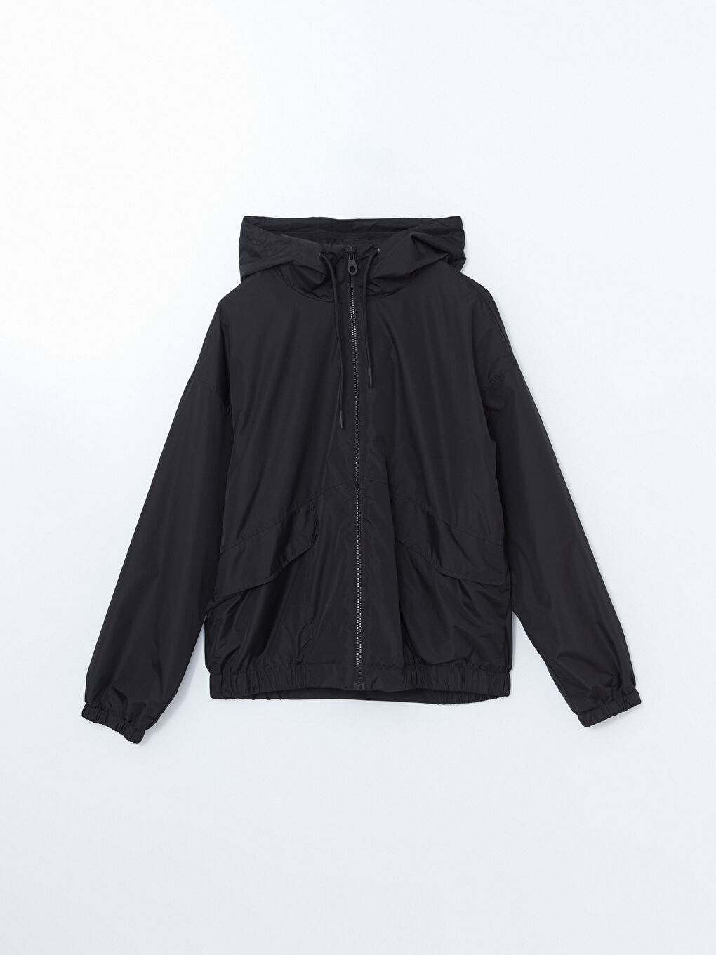 Әйелдерге арналған капюшонды оверсайз жаңбырға арналған күрте-7