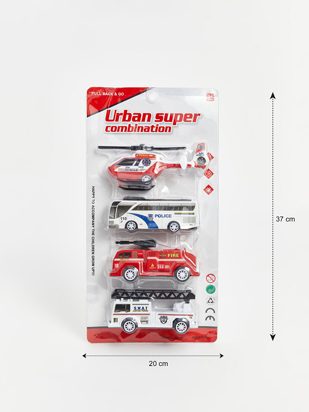 Toy First Aid Cars 4-pack -S5AU22Z4-M0T