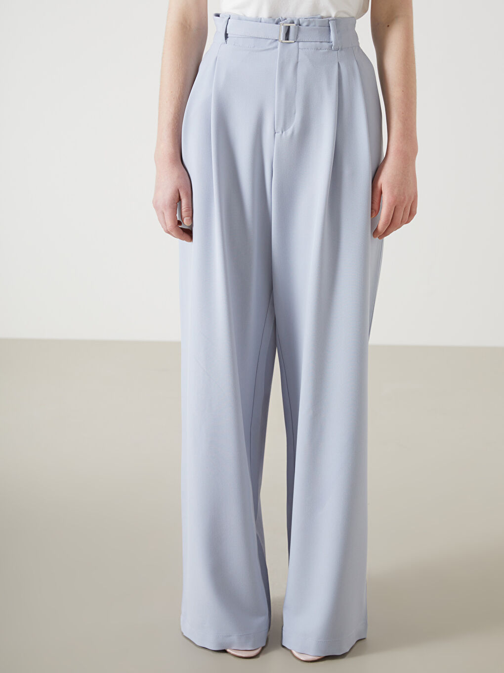 Belted Women's Trousers -S5AU46Z8-JPV
