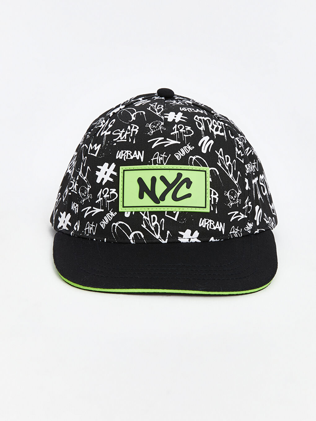 Text Printed Boy Cap Hat -S5AV58Z4-CVL