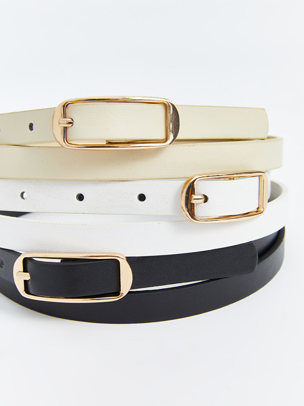 Faux Leather Women's Belt 3-pack -S5AV62Z8-RQL