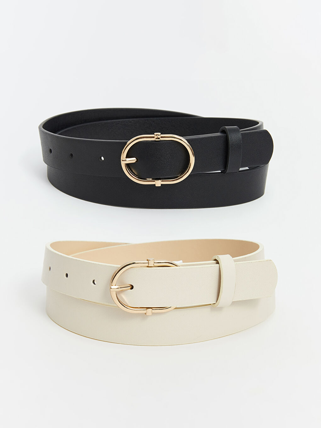Faux Leather Women's Belt 2 Pack -S5AV74Z8-CR8