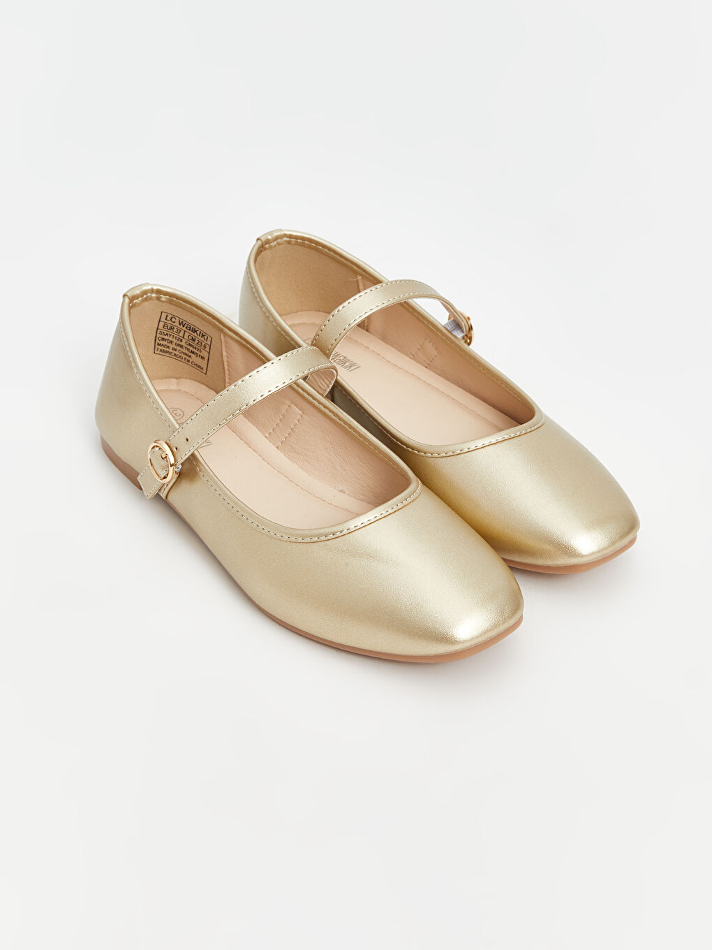 Faux Leather Women's Ballet Flats -S5AY11Z8-GHW
