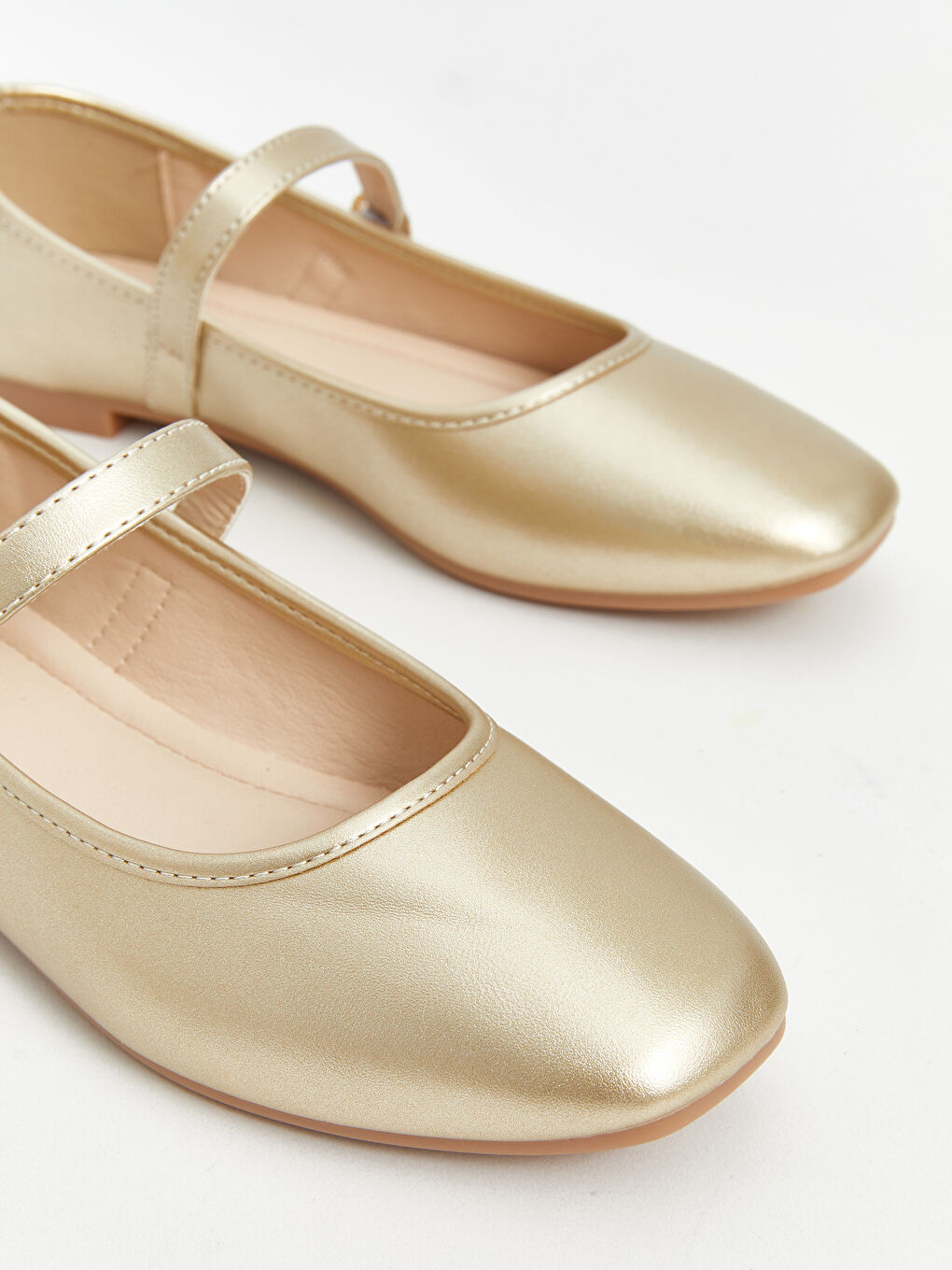Faux Leather Women's Ballet Flats -S5AY11Z8-GHW
