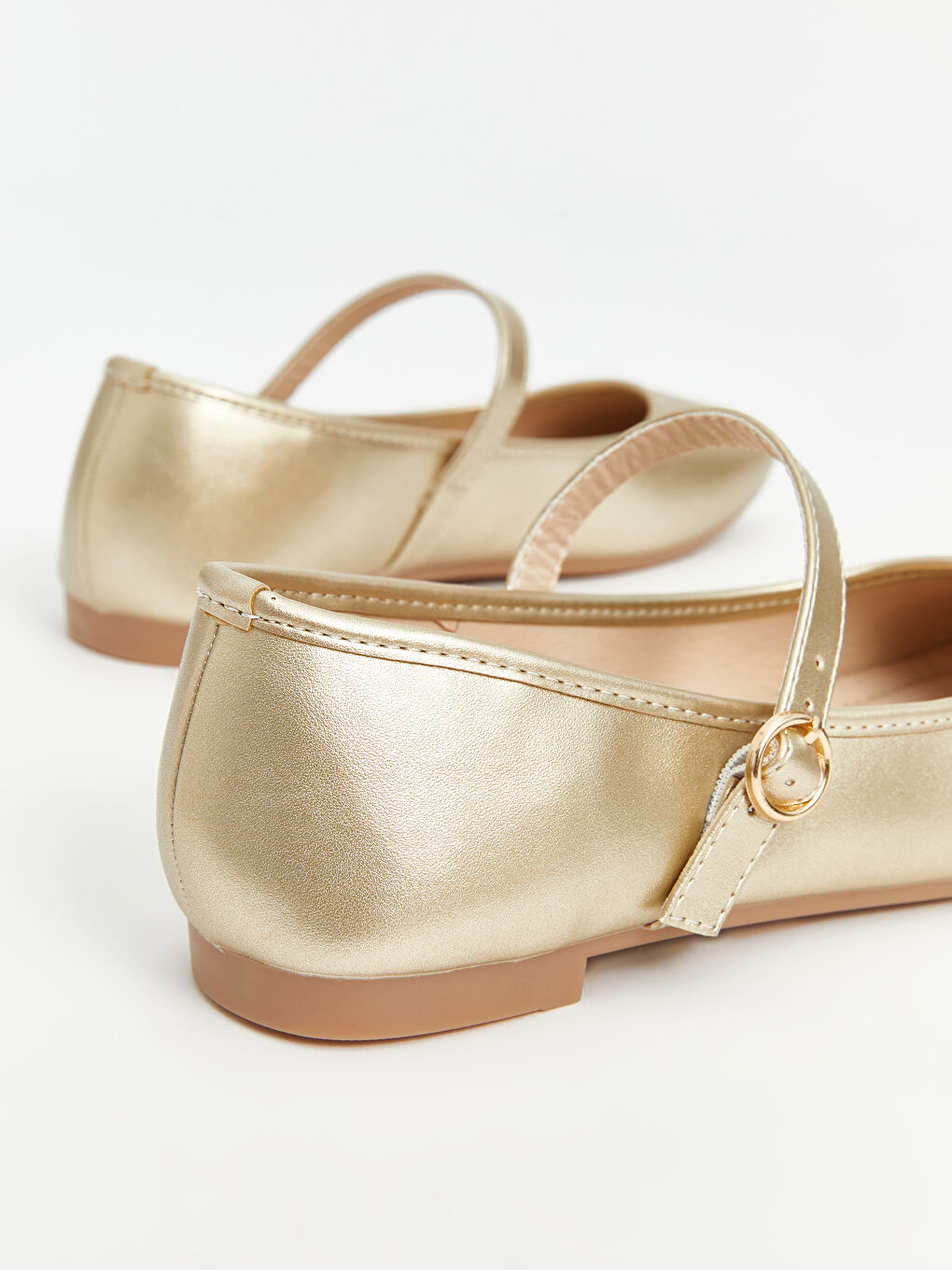Faux Leather Women's Ballet Flats -S5AY11Z8-GHW