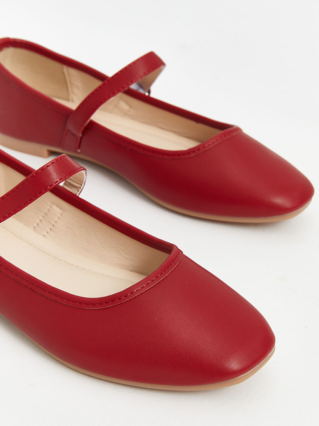 Faux Leather Women's Ballet Flats -S5AY11Z8-R8Y