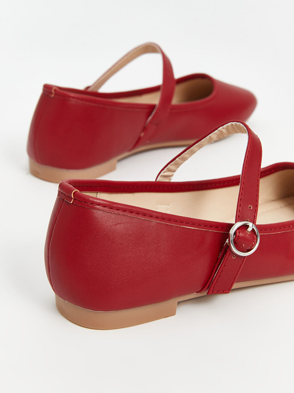 Faux Leather Women's Ballet Flats -S5AY11Z8-R8Y