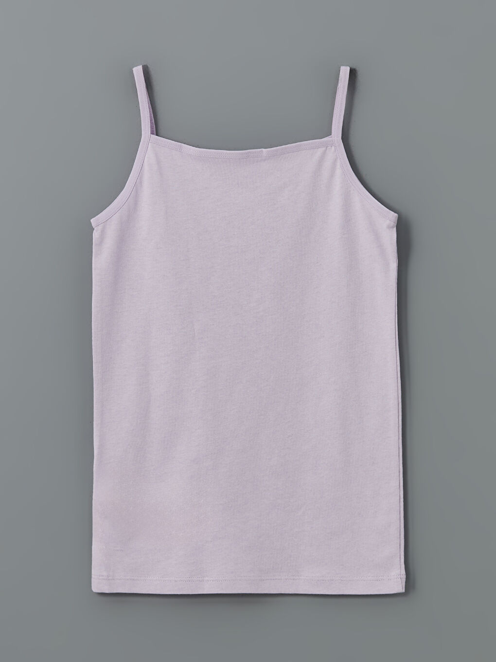 Lila Kare Yaka Çiçekli Kız Çocuk Atlet-1