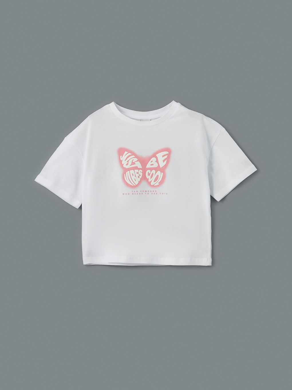 Crew Neck Girls' Crop T-Shirt 2-Pack -S5BA10Z4-TPR