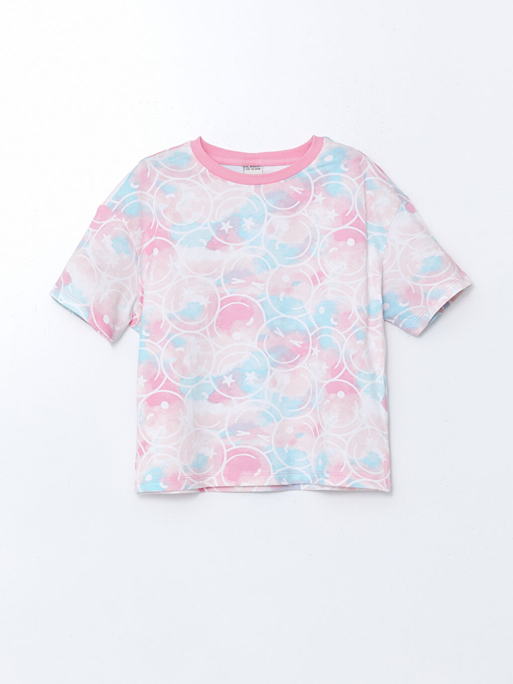 Crew Neck Girls' T-Shirt Set (2 Pieces) -S5BA16Z4-FNL
