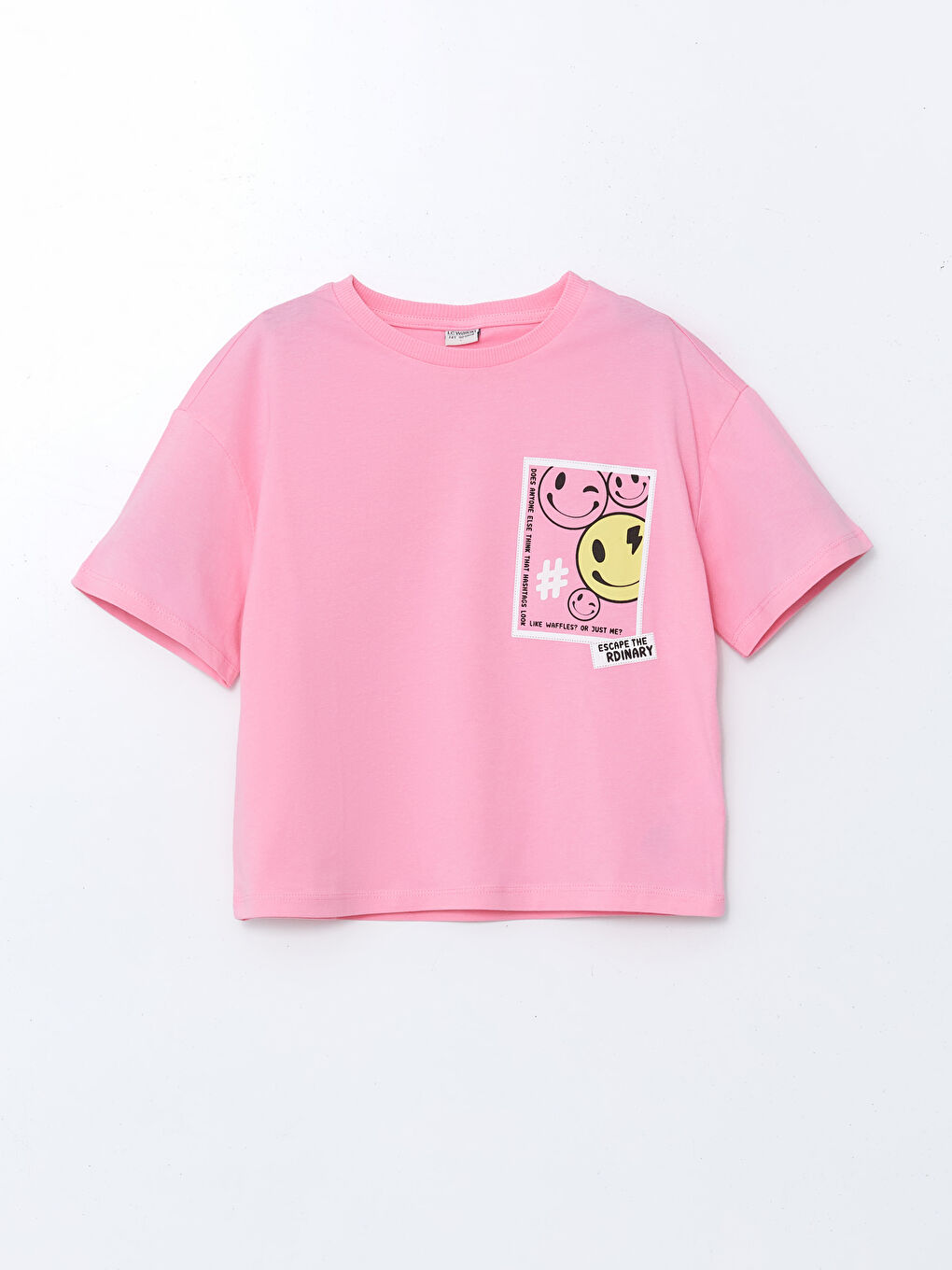Crew Neck Girls' T-Shirt Set (2 Pieces) -S5BA16Z4-FNL