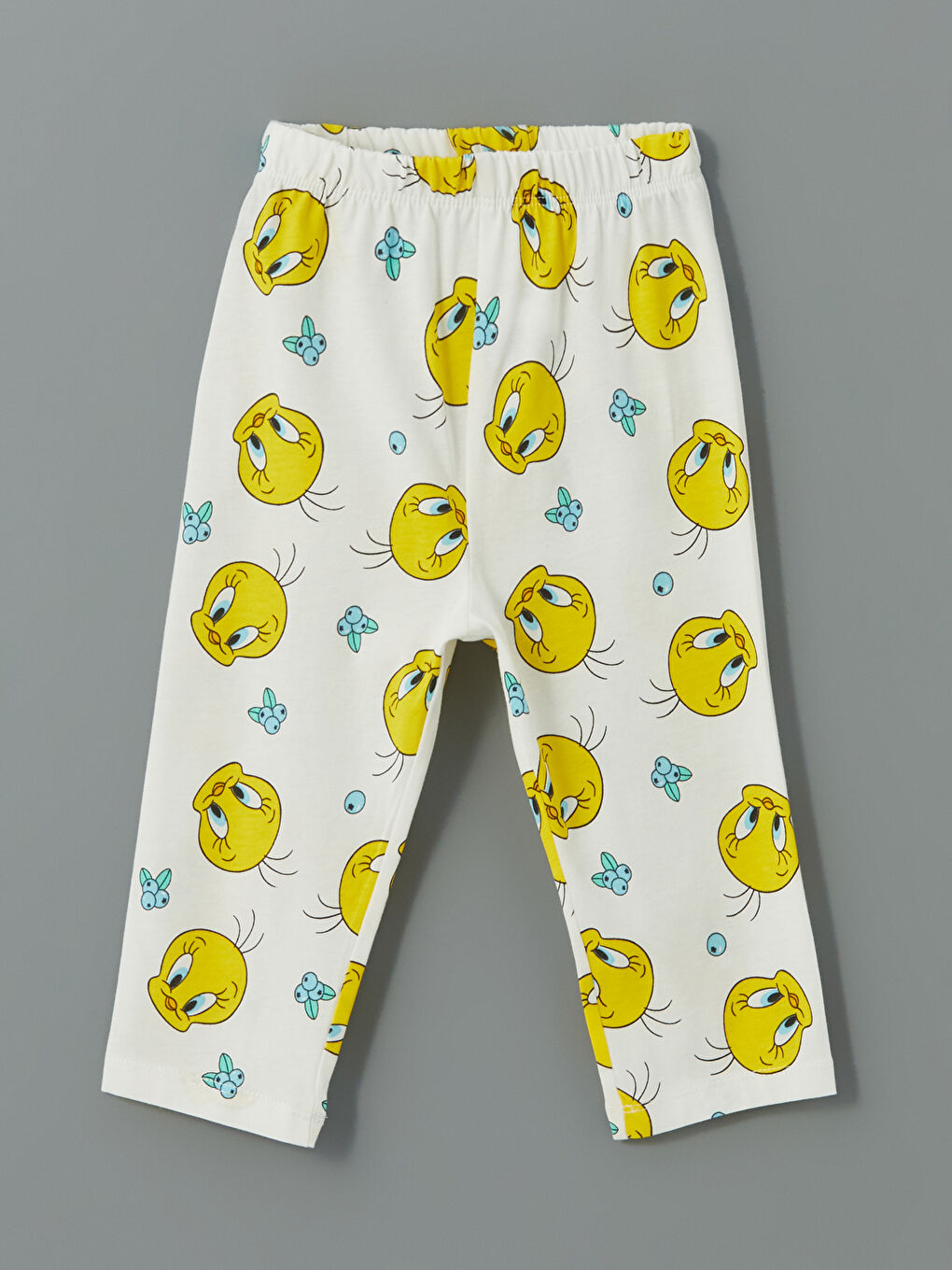 Polo Neck Tweety Printed Baby Girls' Pyjama Set -S5BA19Z1-LRA