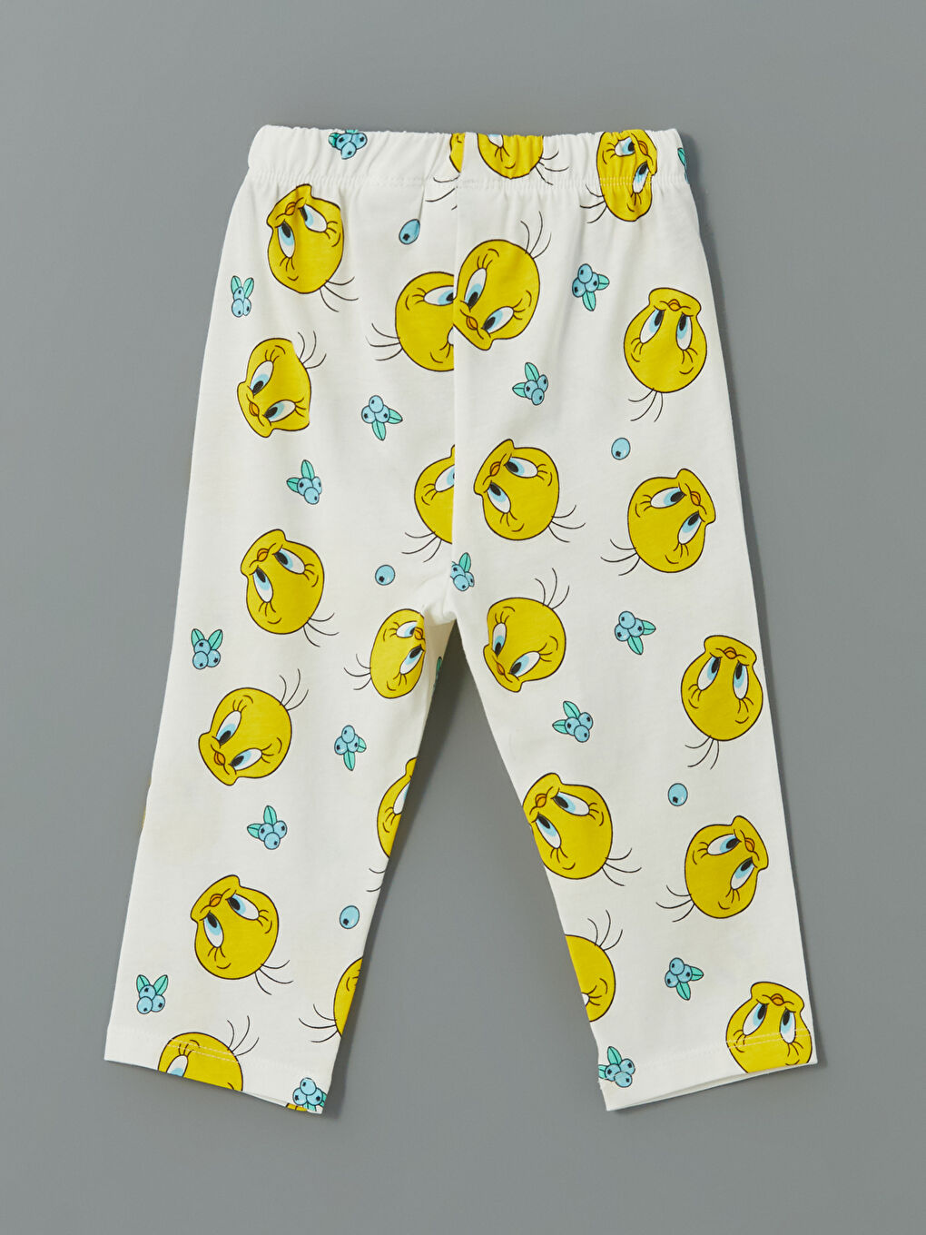 Polo Neck Tweety Printed Baby Girls' Pyjama Set -S5BA19Z1-LRA