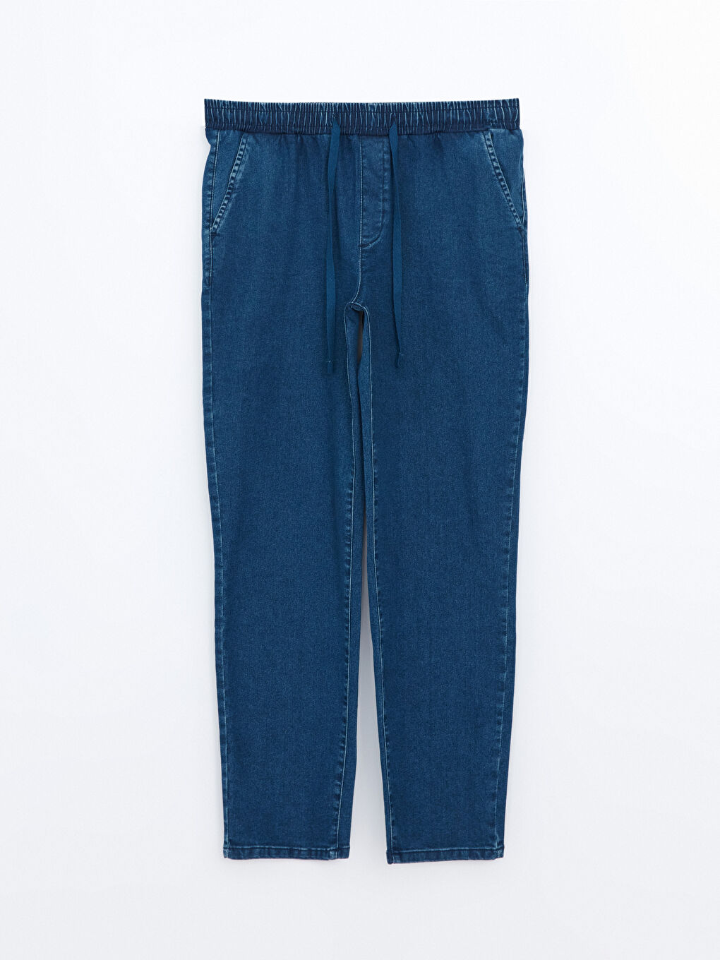 Elastic Waist Straight Fit Women's Jeans -S5BA80Z8-507