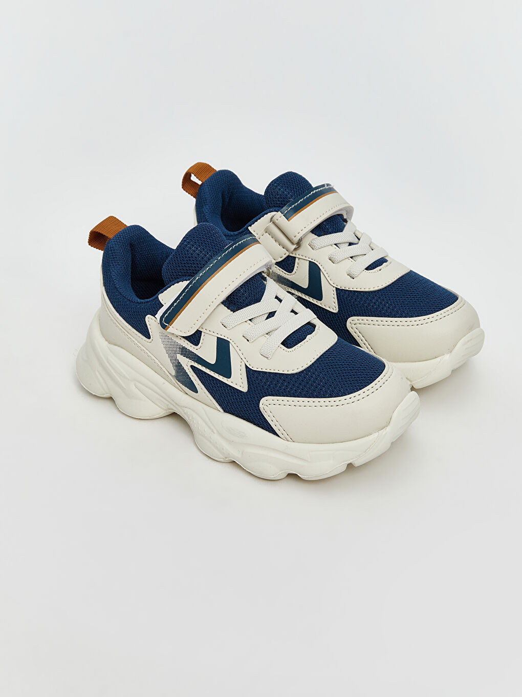 Petrol Bağcık ve Cırt Cırtlı Erkek Çocuk Spor Ayakkabı