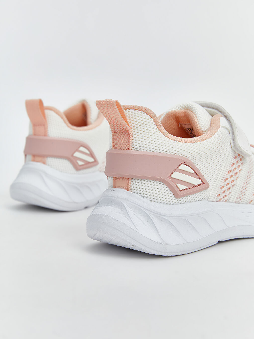 Ekru Bağcık ve Cırt Cırtlı Kız Çocuk Spor Ayakkabı-4