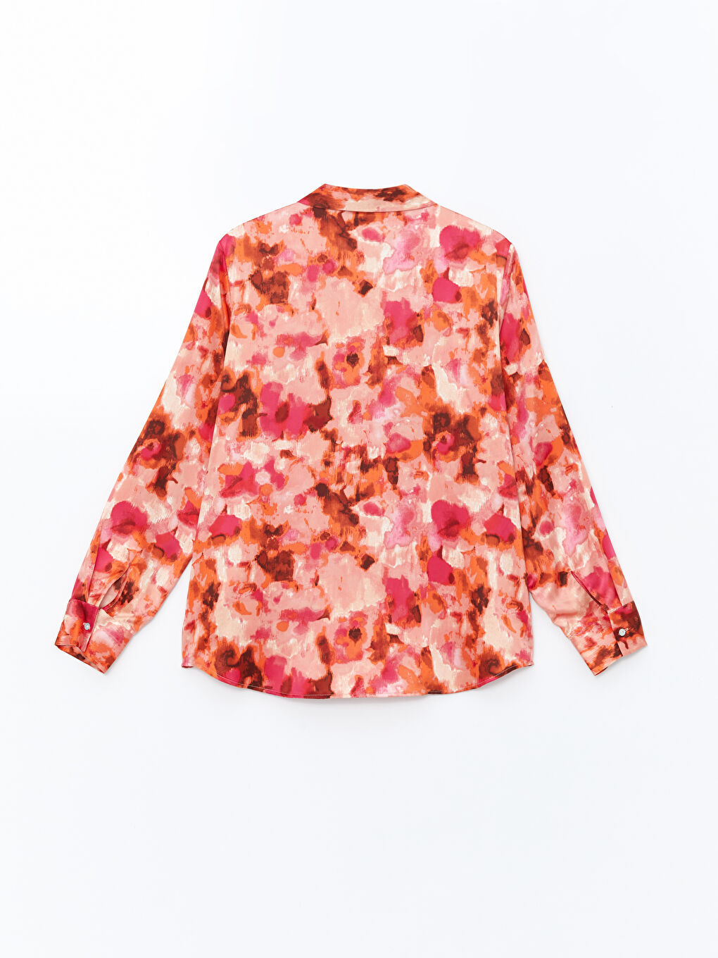 Loose Fit Women's Satin Shirt -S5BC04Z8-LT4