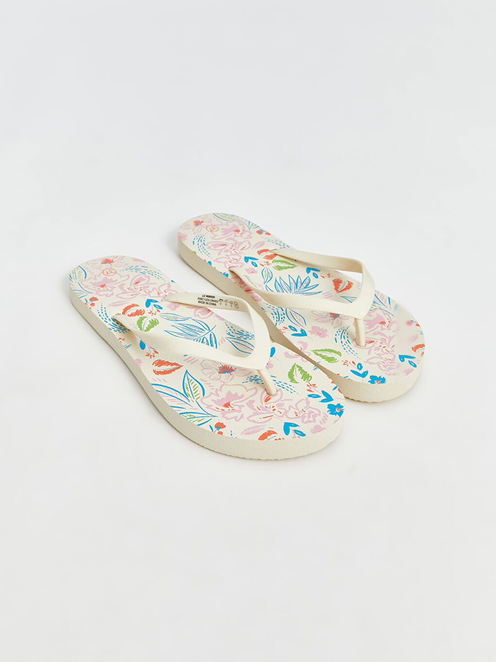 LC Waikiki Printed Flip Flops Women Beach Slippers -S5BC13Z8-M0T