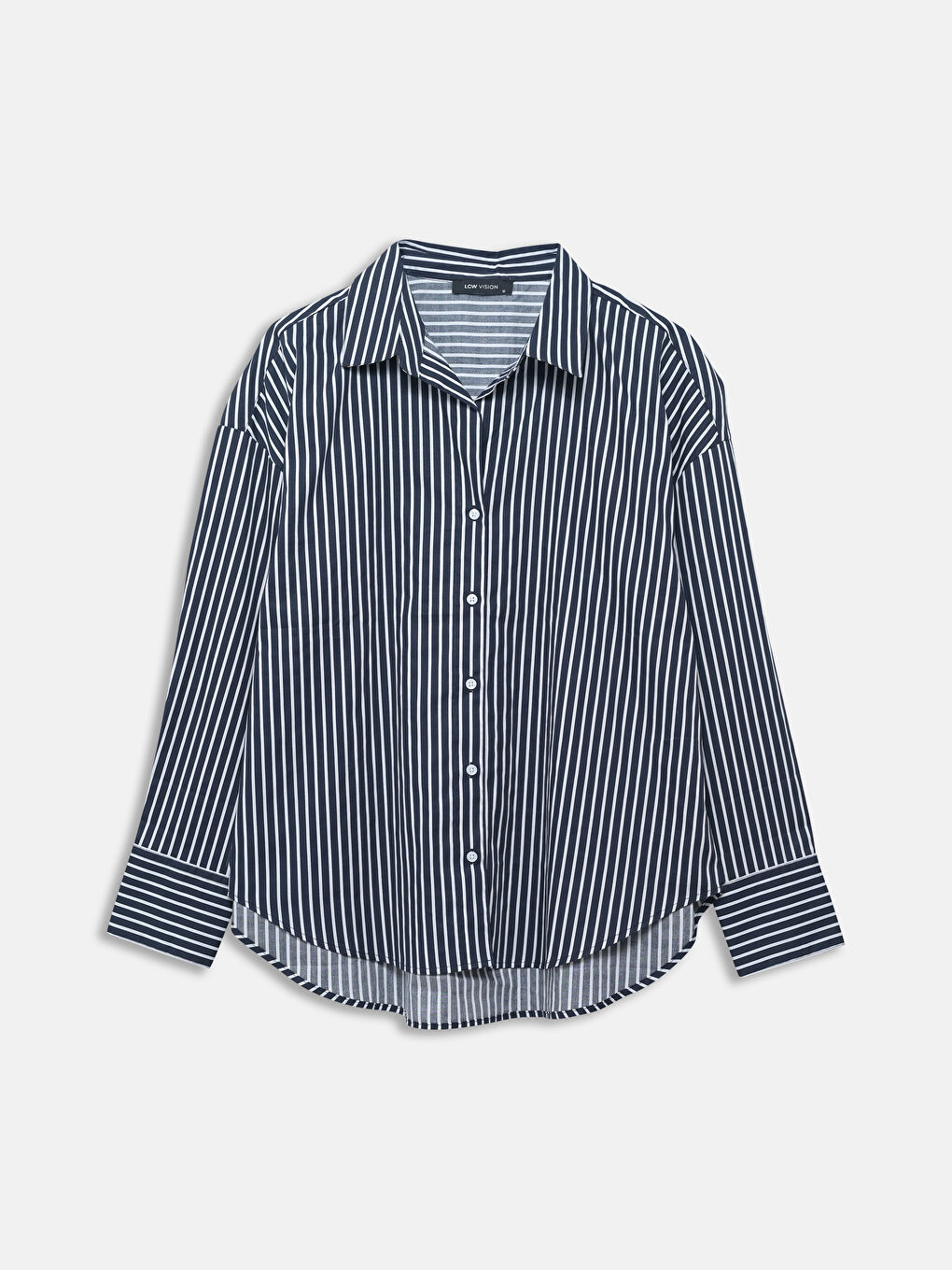Striped Oversize Women's Shirt -S5BC18Z8-LEN
