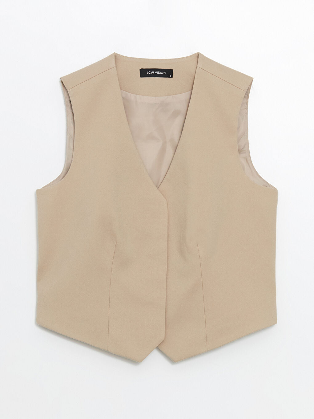 LCW Vision V Neck Women's Classic Waistcoat -S5BC29Z8-CT2
