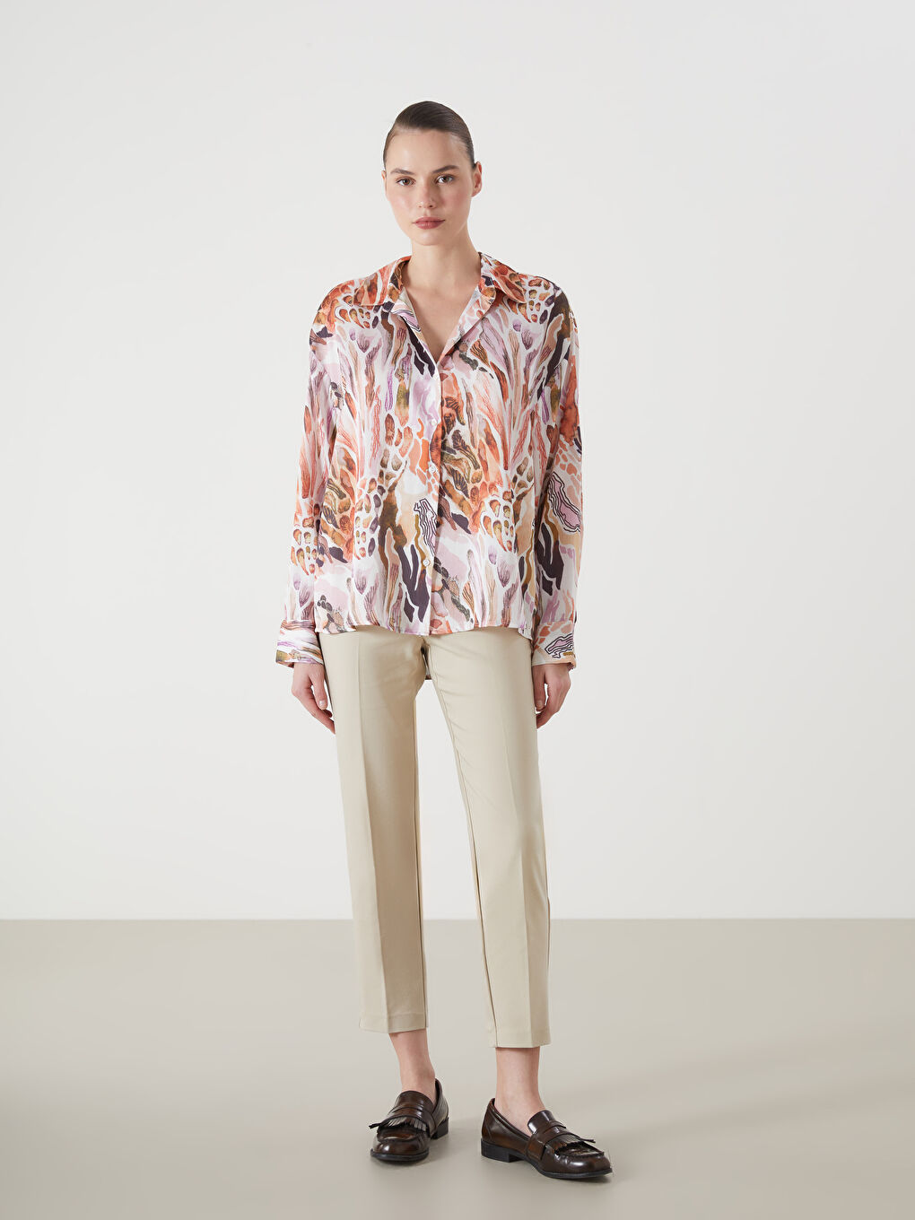 Loose Fit Women's Shirt -S5BC55Z8-LRR