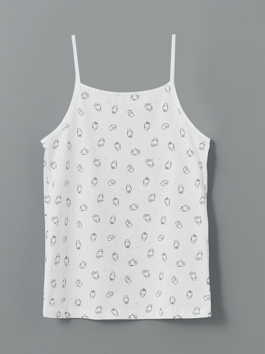 Pembe Kare Yaka Kız Çocuk Atlet