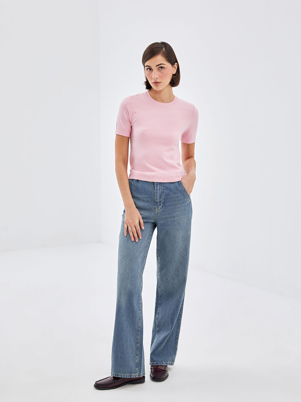 Crew Neck Women's Sweater -S5BD38Z8-QX9