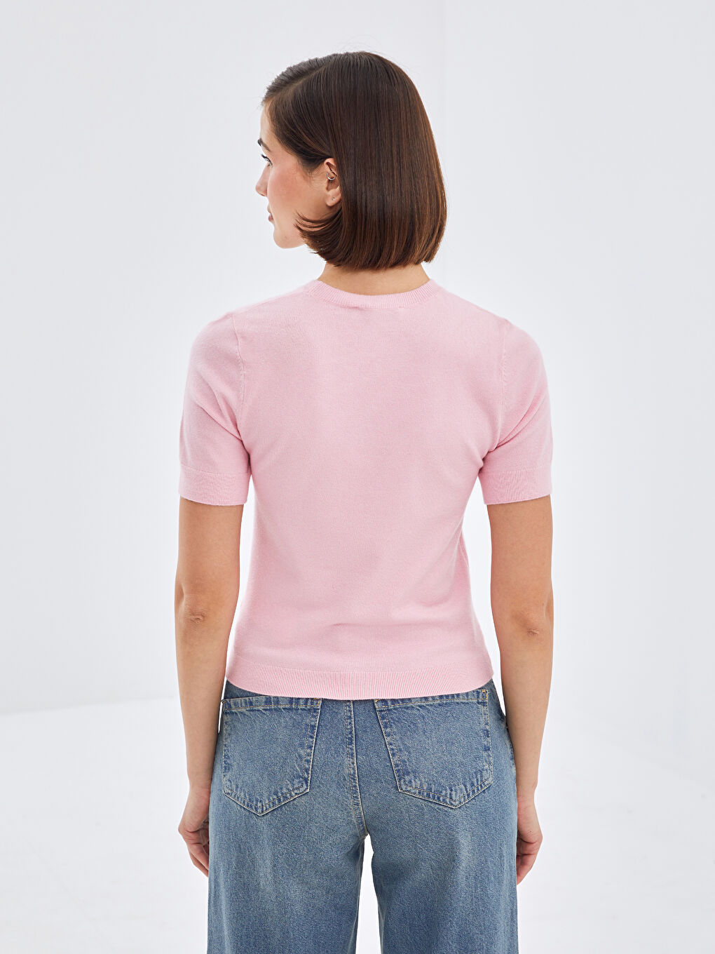 Crew Neck Women's Sweater -S5BD38Z8-QX9
