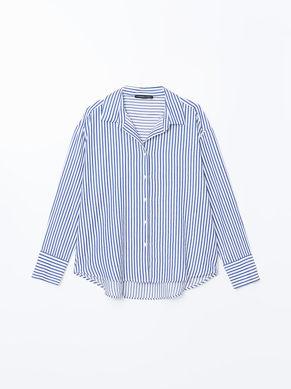 Striped Poplin Women's Shirt -S5BD71Z8-LEN