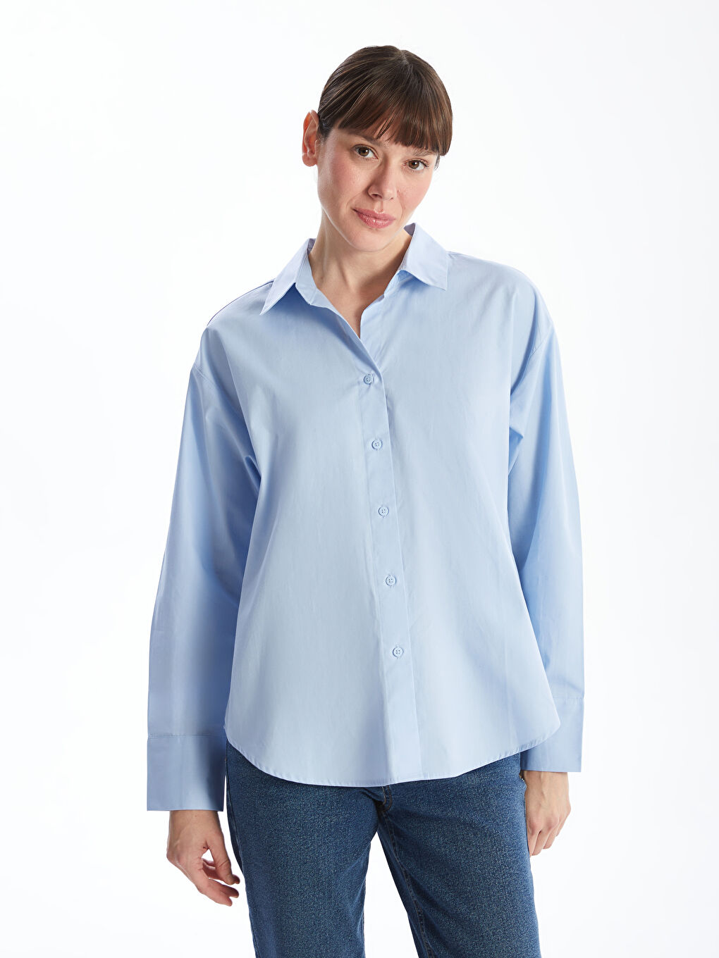 Poplin Women's Shirt -S5BD72Z8-VYD