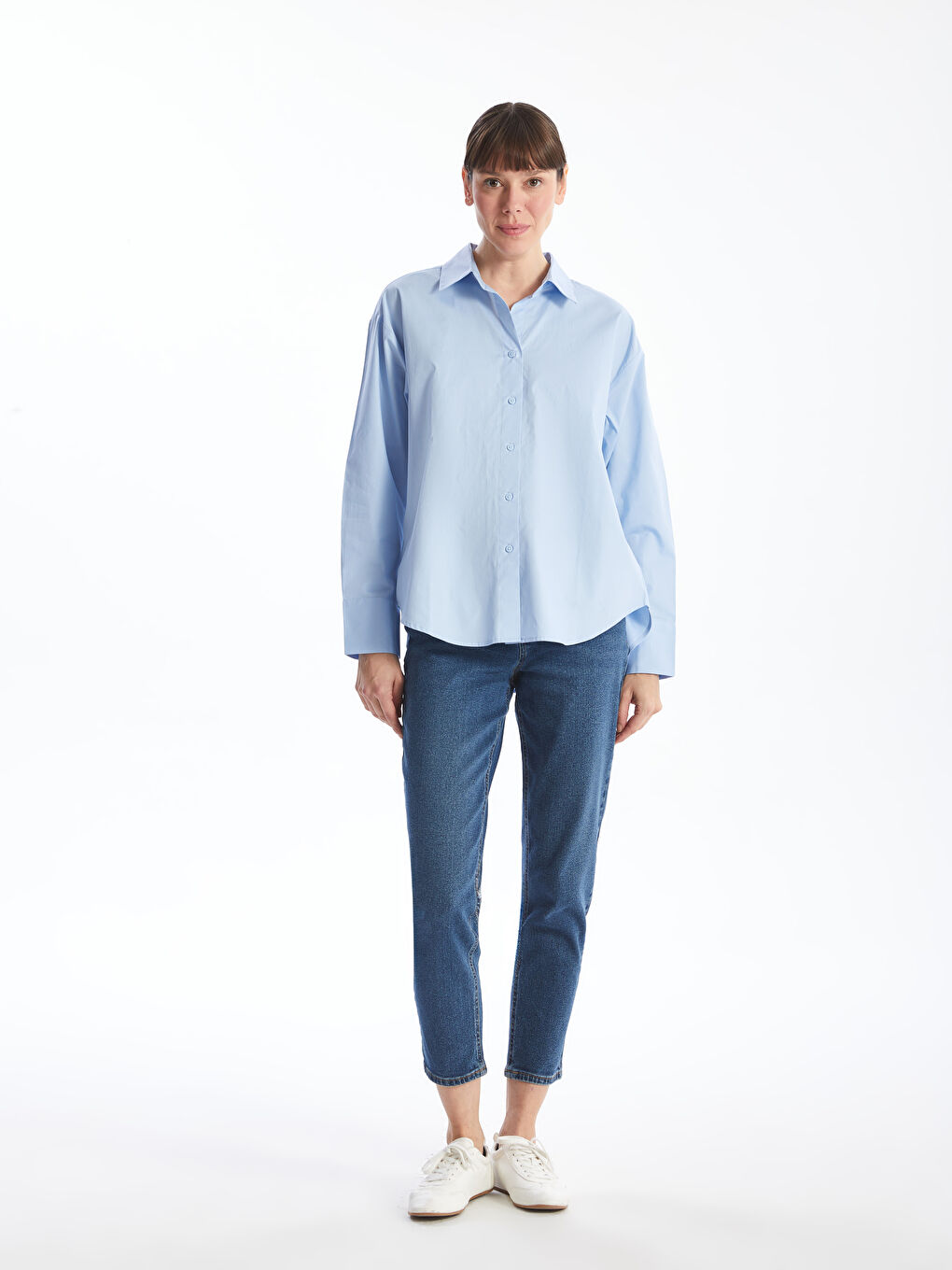 Poplin Women's Shirt -S5BD72Z8-VYD
