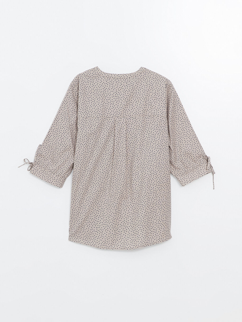 Notch Neck Polka Dot Women's Shirt -S5BE20Z8-LQK
