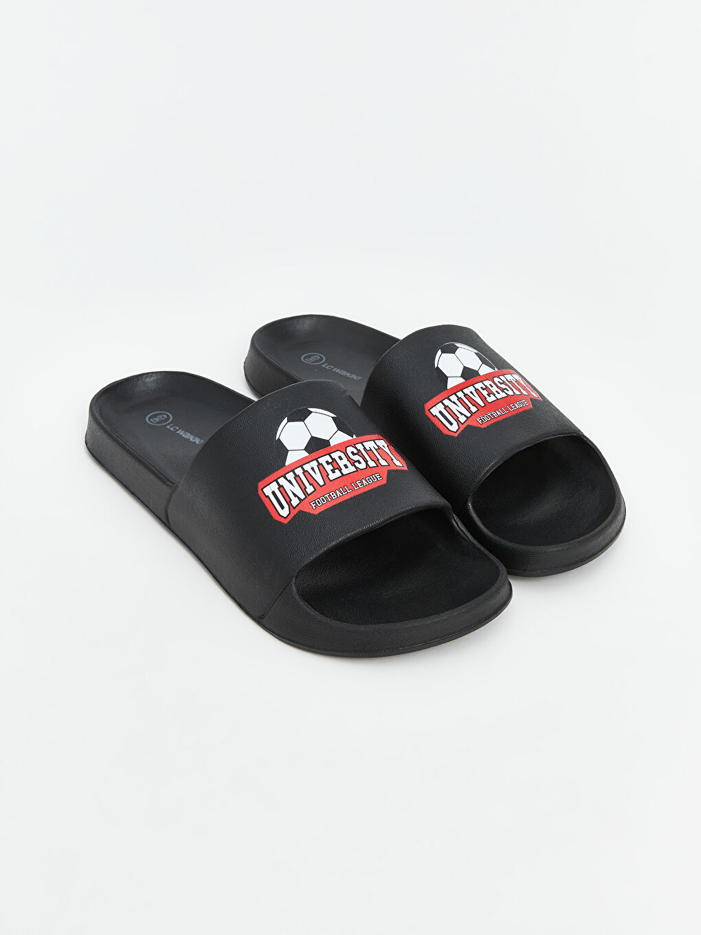 Football Ball Printed Men's Slippers -S5BE22Z8-CVL