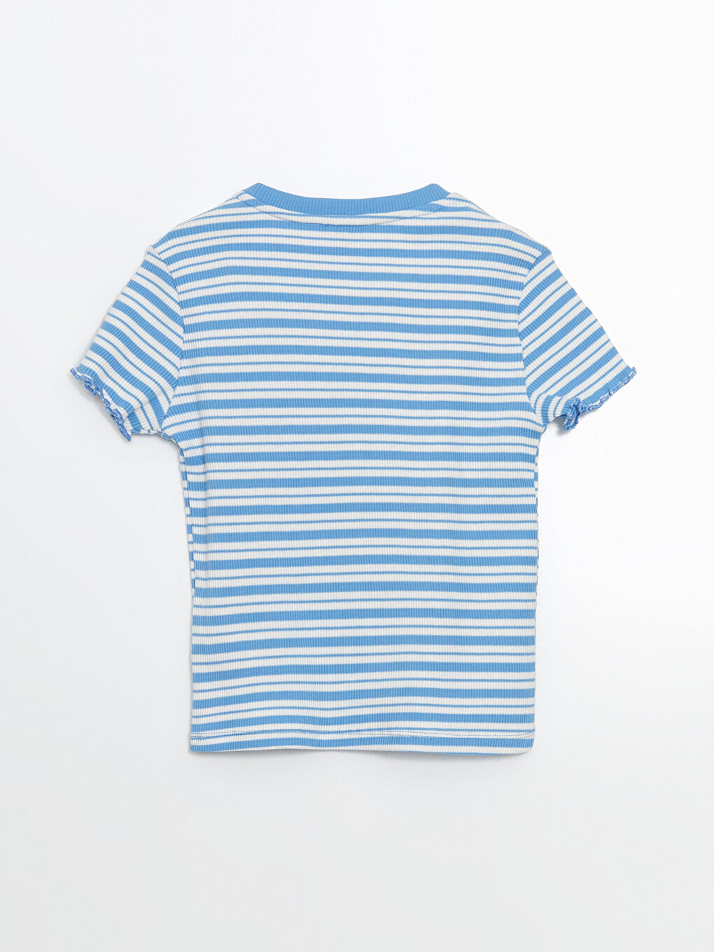 Crew Neck Girls Crop T-Shirt -S5BE49Z4-LEN