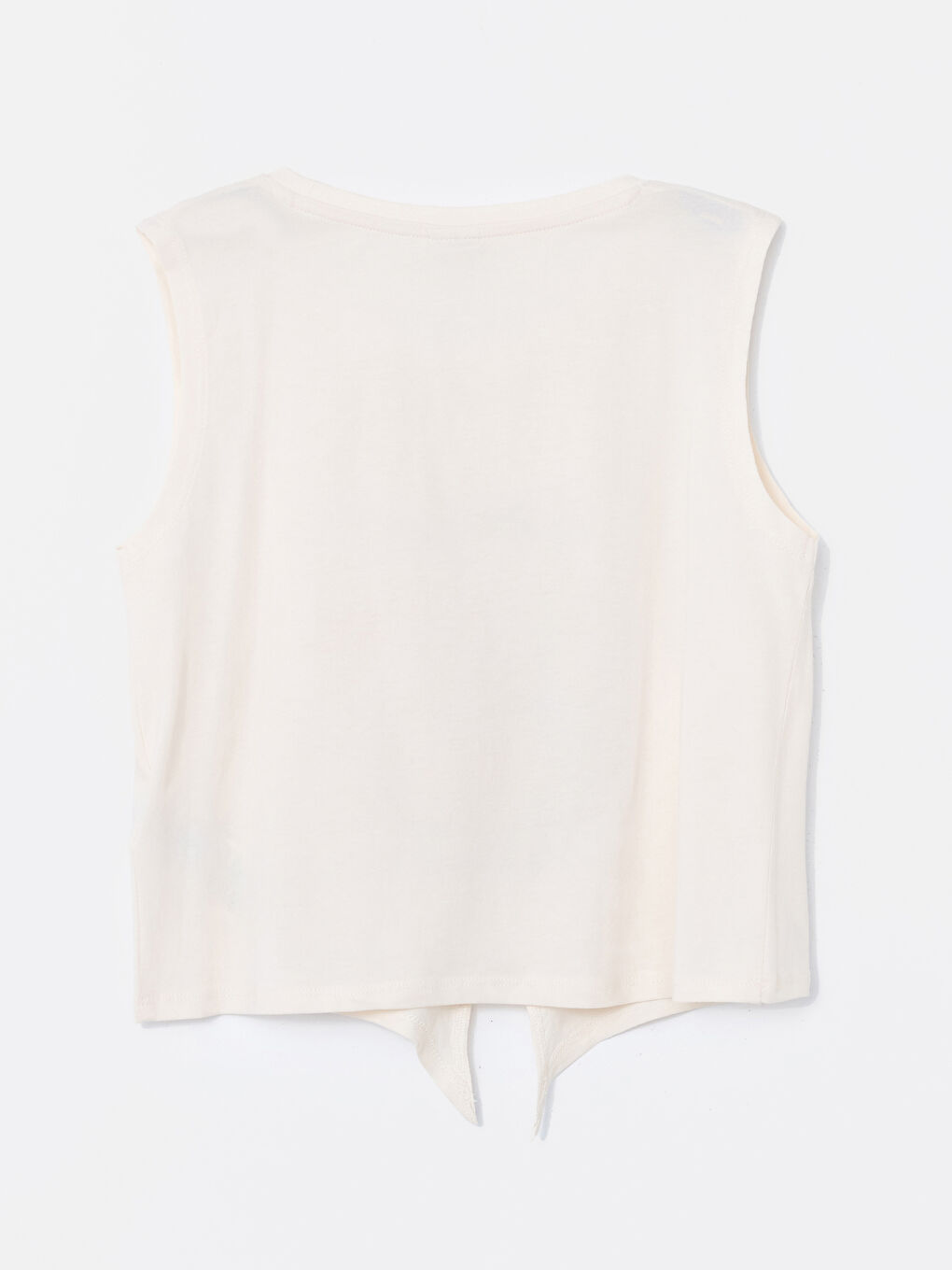 Débardeur en Jersey Imprimé à Col Rond pour Filles-1