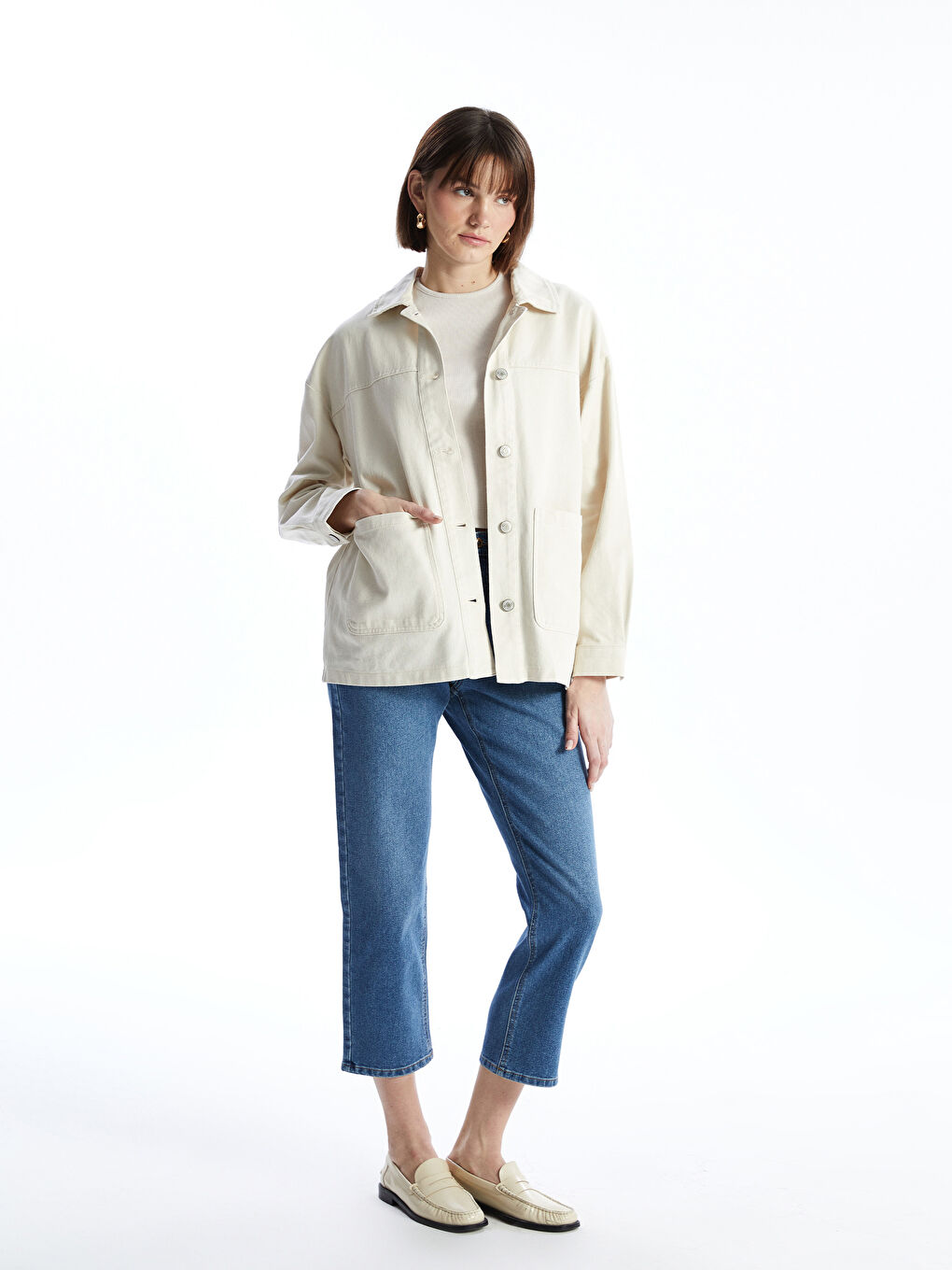 Oversize Women's Shirt Jacket -S5BF16Z8-Y0A