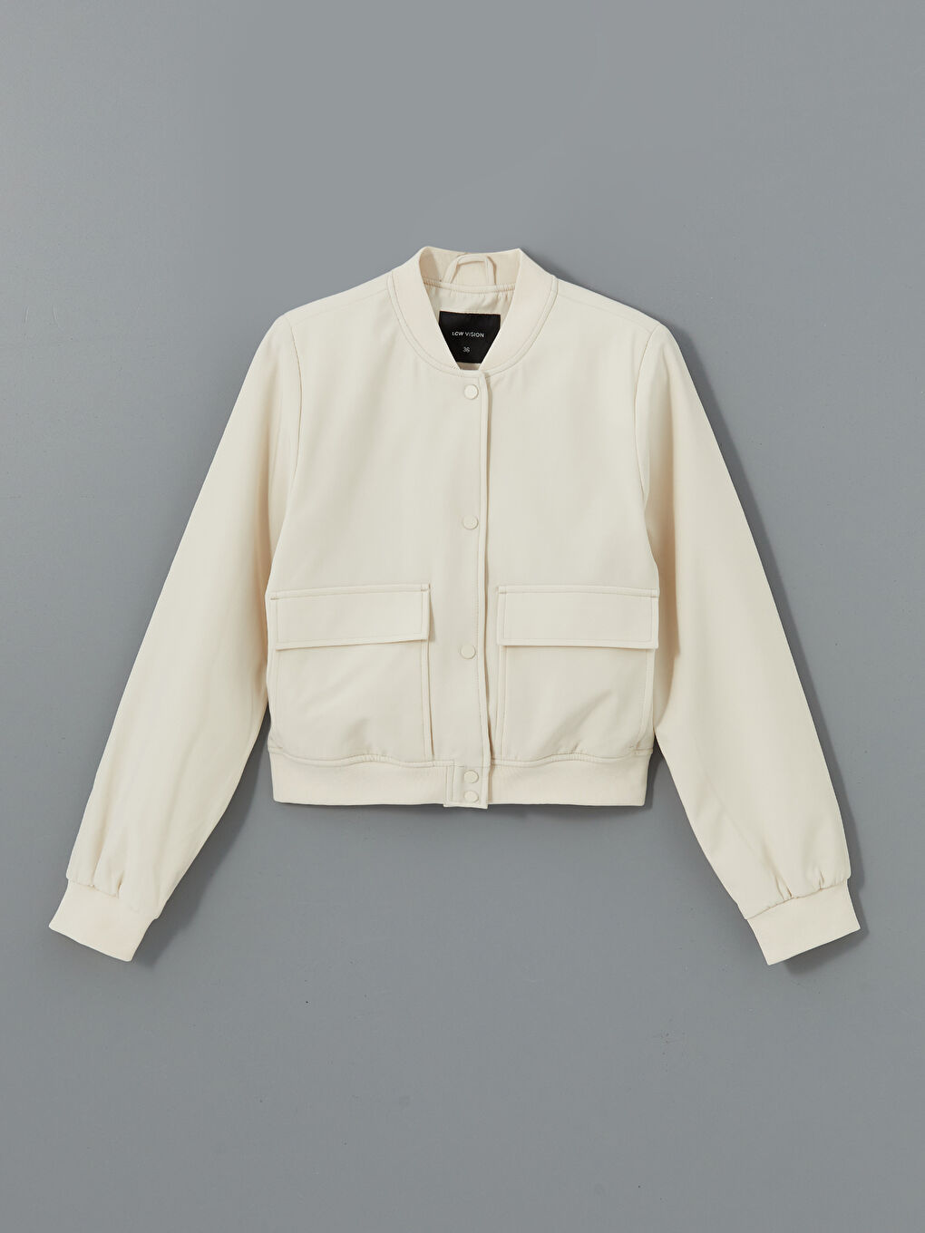 College Collar Crop Women's Jacket -S5BF22Z8-VZD