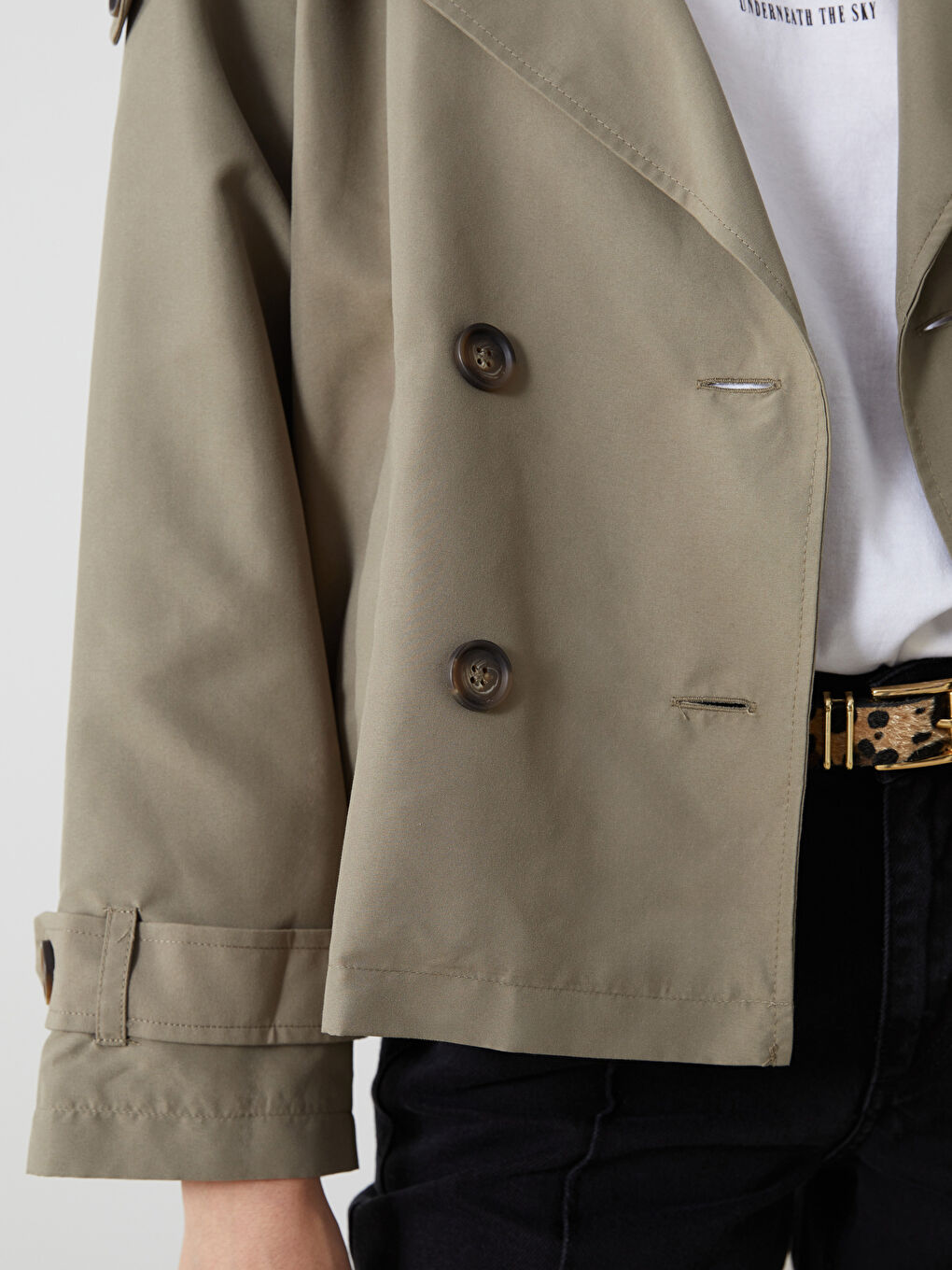 Jacket Collar Oversize Women's Trench Coat -S5BF23Z8-VF3