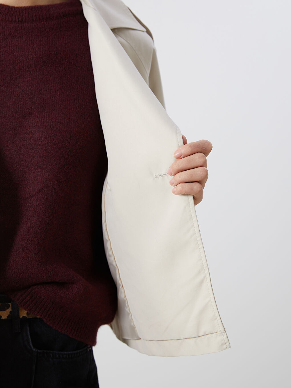Jacket Collar Oversize Women's Trench Coat -S5BF23Z8-VZD
