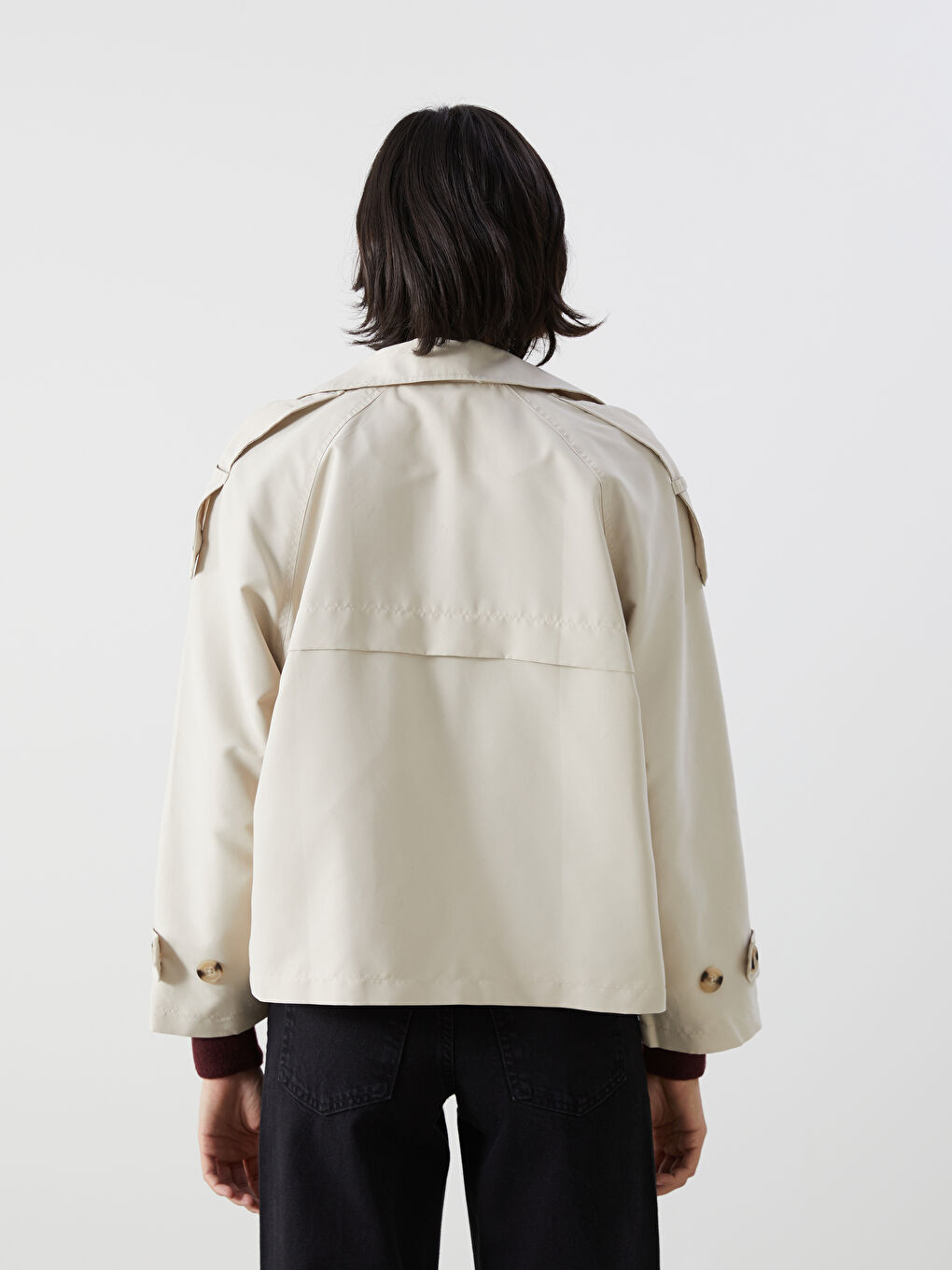 Jacket Collar Oversize Women's Trench Coat -S5BF23Z8-VZD