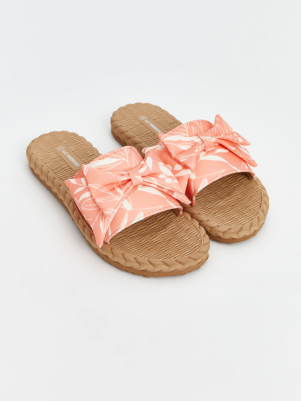 Bow Patterned Women's Slippers -S5BF80Z8-M0T