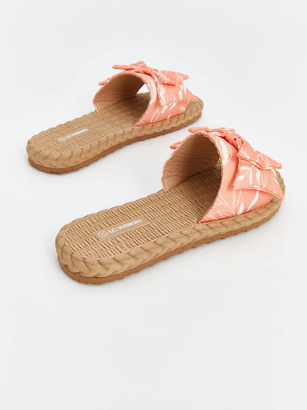 Bow Patterned Women's Slippers -S5BF80Z8-M0T